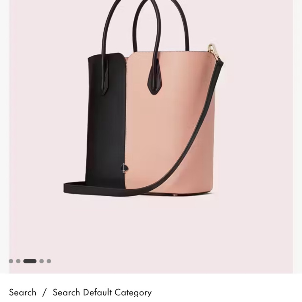 Kate Spade Nicola Black and Pink Tote Bags with Structured Design